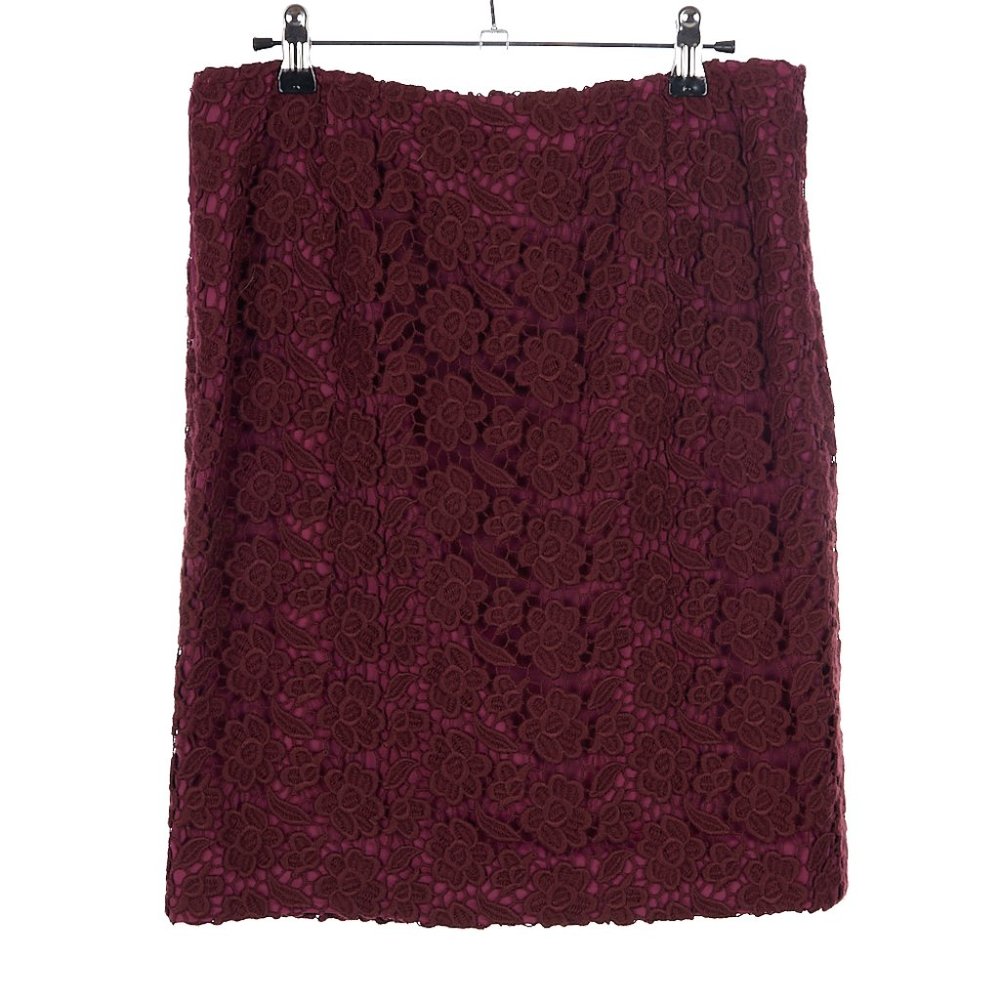 MaxMara Weekend Plum Lace Skirt Size 6 - Picture 4 of 6